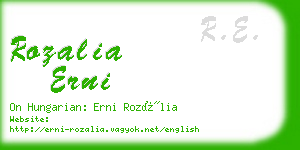 rozalia erni business card